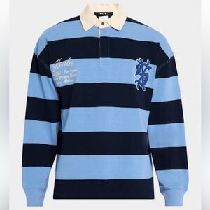 Ksubi Rugged Rugby Jersey Faded Ice Blue Men’s Small